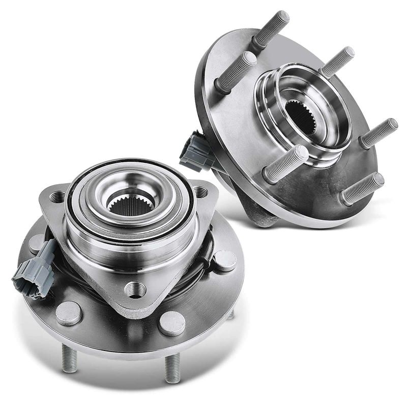 2x Front Wheel Bearing & Hub Assembly for Infiniti QX56 2004-2007 Nissan Armada Titan