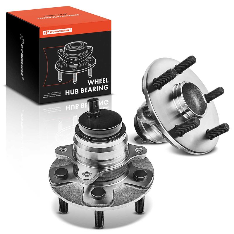 2x Front Wheel Bearing & Hub Assembly with ABS Sensor for Lexus LS460 2007-2017 V8 4.6L