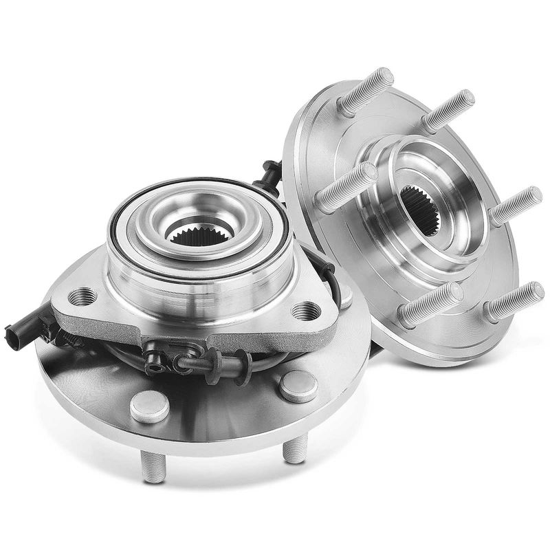 2x Front Wheel Bearing & Hub Assembly with ABS Sensor for Nissan Armada 2012-2015 Titan