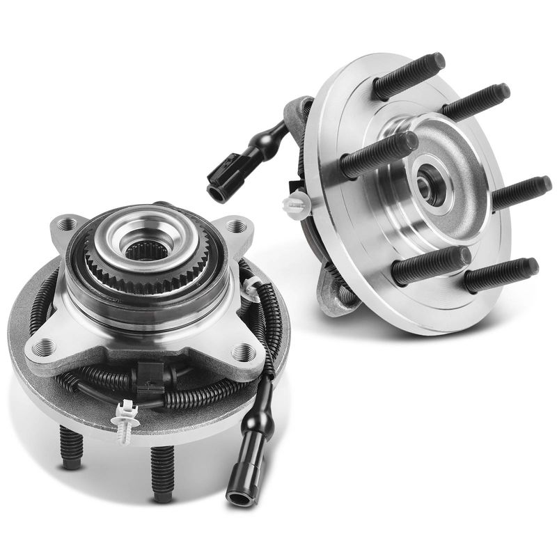 2x Front Wheel Bearing & Hub Assembly with ABS Sensor for Ford Expedition Lincoln Navigator