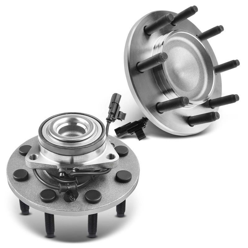 2x Front Wheel Bearing & Hub Assembly with ABS Sensor for Dodge Ram 2500 Ram 3500 06-08