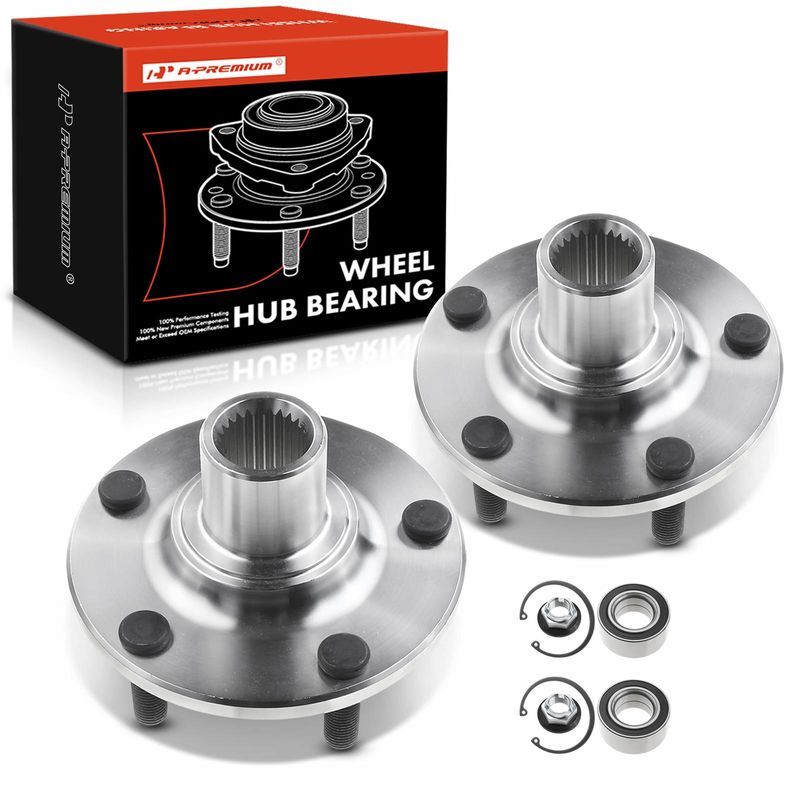 2x Front Wheel Bearing & Hub Assembly for Ford Transit Connect 2010-2013