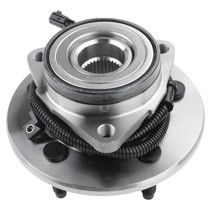 2x Front Wheel Bearing & Hub Assembly with ABS Sensor for Ford F-150 2000-2004 4WD 5 Stud