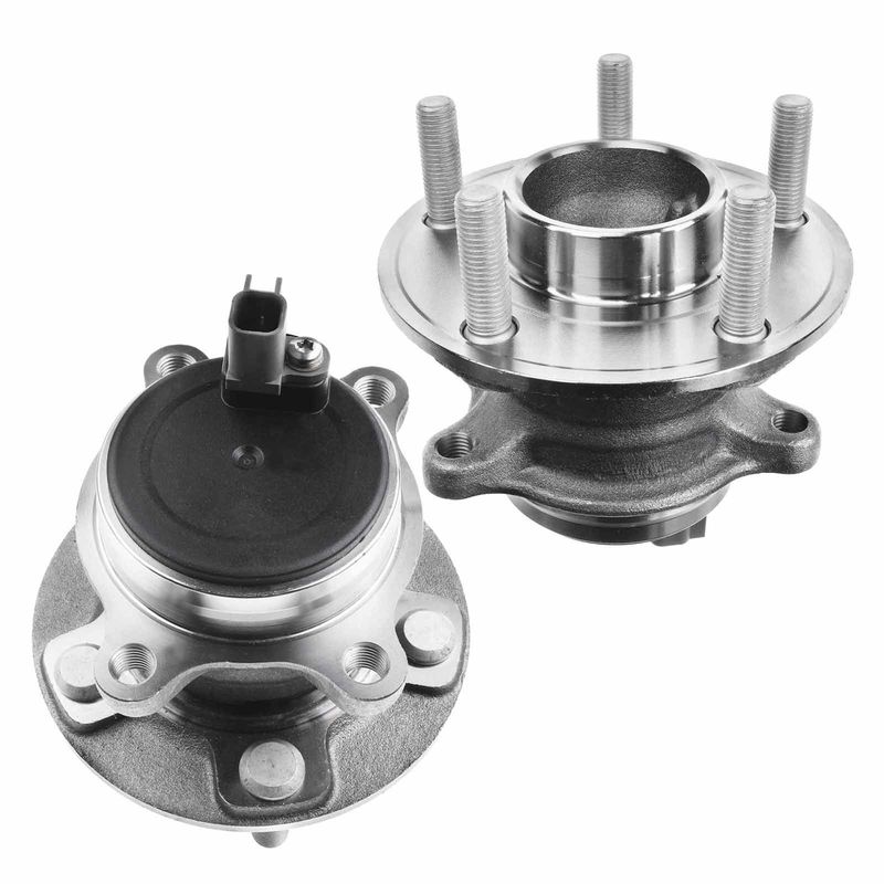 2x Rear Wheel Bearing & Hub Assembly with ABS Sensor for Ford Focus 2012-2018