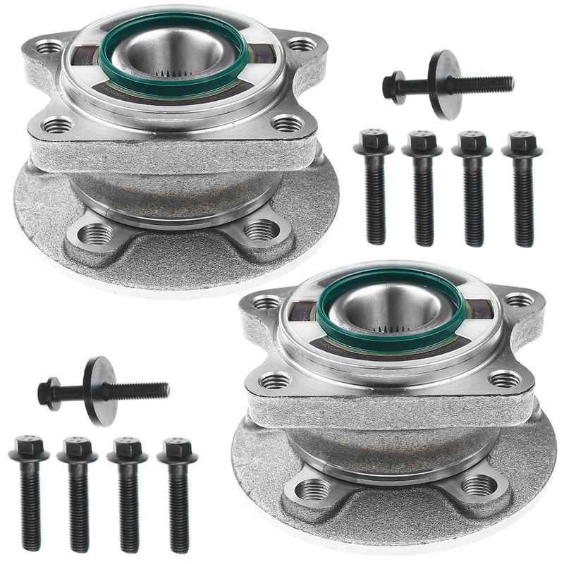 2x Rear Wheel Bearing & Hub Assembly for Volvo S80 2004-2006 S60 AWD