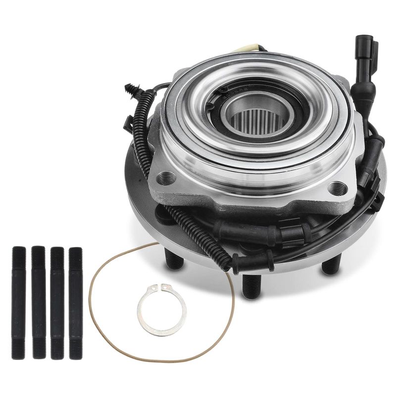 Front Driver or Passenger Wheel Bearing & Hub Assembly with ABS Sensor for Ford F-250 F-350