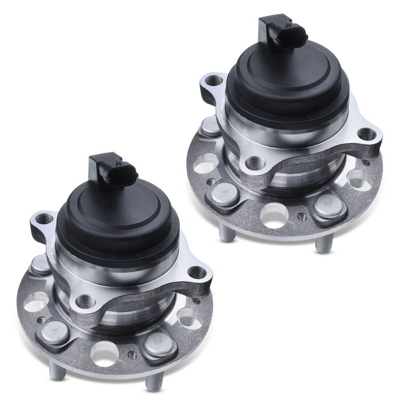 2x Front Wheel Bearing & Hub Assembly with ABS Sensor for Hyundai Genesis 2009-16 Equus