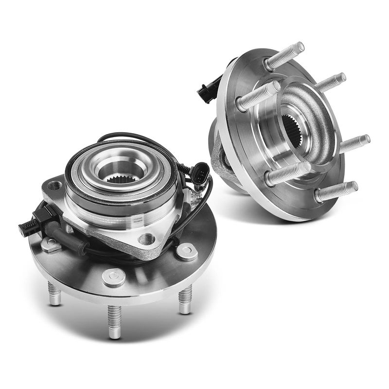 2x Front Wheel Bearing & Hub Assembly with ABS Sensor for Hummer H3 H3T 2009 2010 3.7L 5.3L