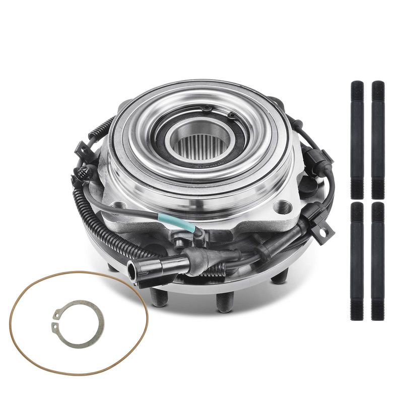 Front Left or Right Wheel Bearing & Hub Assembly with ABS Sensor for Ford F-450 Super Duty