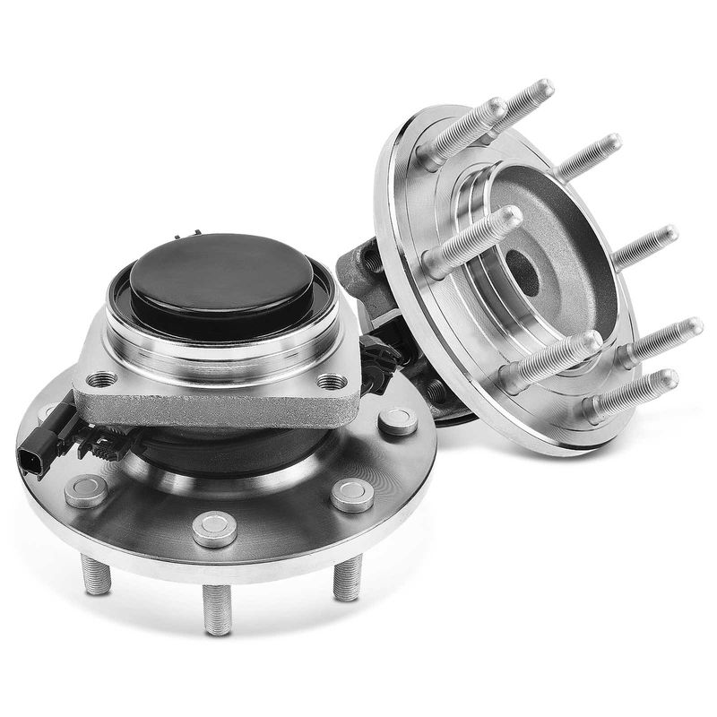 2x Front Wheel Bearing & Hub Assembly w/ ABS Sensor for GMC Sierra 3500 HD 11-19 Chevy DRW