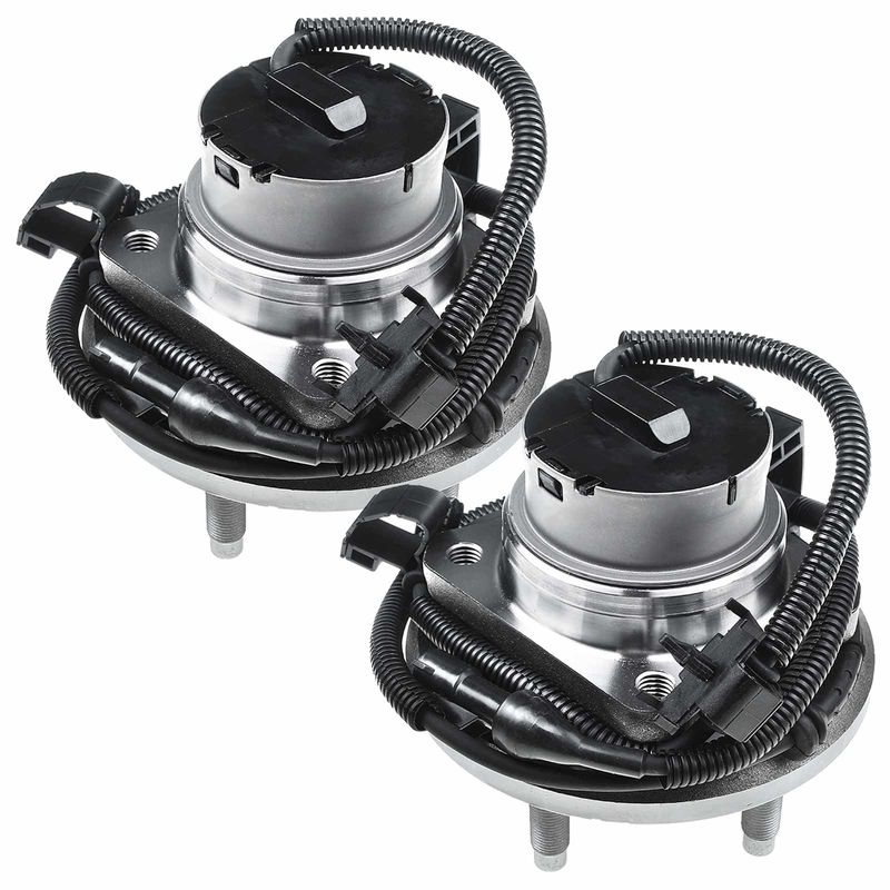 2x Front Wheel Bearing & Hub Assembly with ABS Sensor for Ford Crown Victoria Lincoln