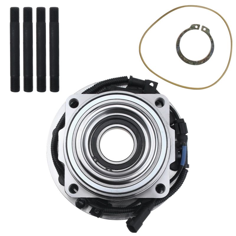 2x Front Wheel Bearing & Hub Assembly with ABS Sensor for Ford F-250 F-350 F-450 RWD