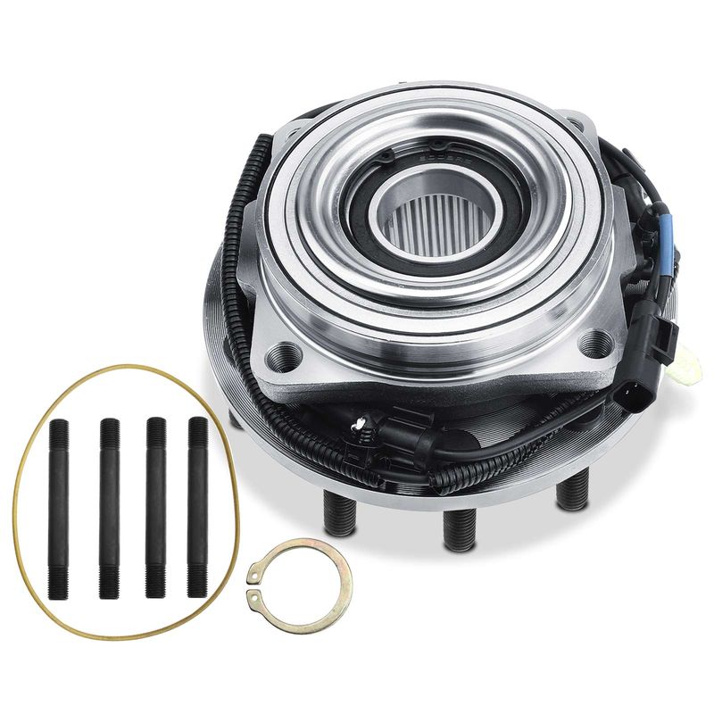 Front Left or Right Wheel Bearing & Hub Assembly w/ ABS Sensor for Ford F-450 Super Duty 4WD