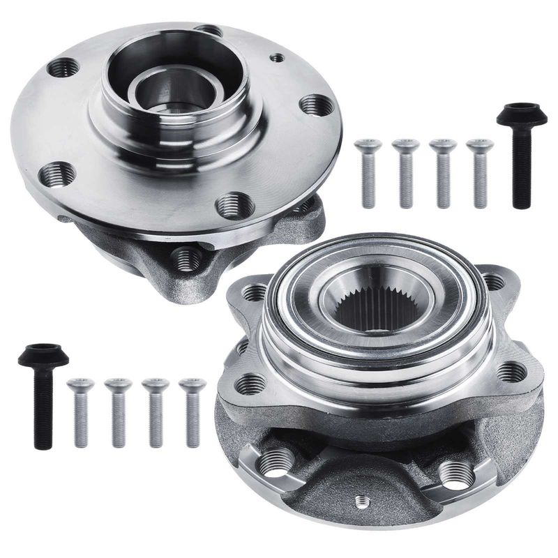 2x Front Wheel Bearing & Hub Assembly for Audi A4 2002-2008 A4 Quattro A6 Quattro