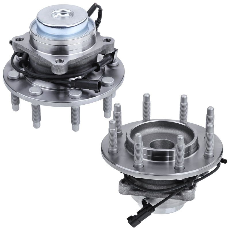 2x Front Wheel Bearing & Hub Assembly with ABS Sensor for Chevy Express 2500 3500 18-21 GMC