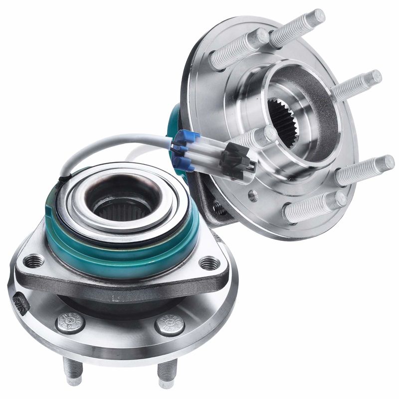 2x Front Wheel Bearing & Hub Assembly with ABS Sensor for Cadillac STS 2006-2009