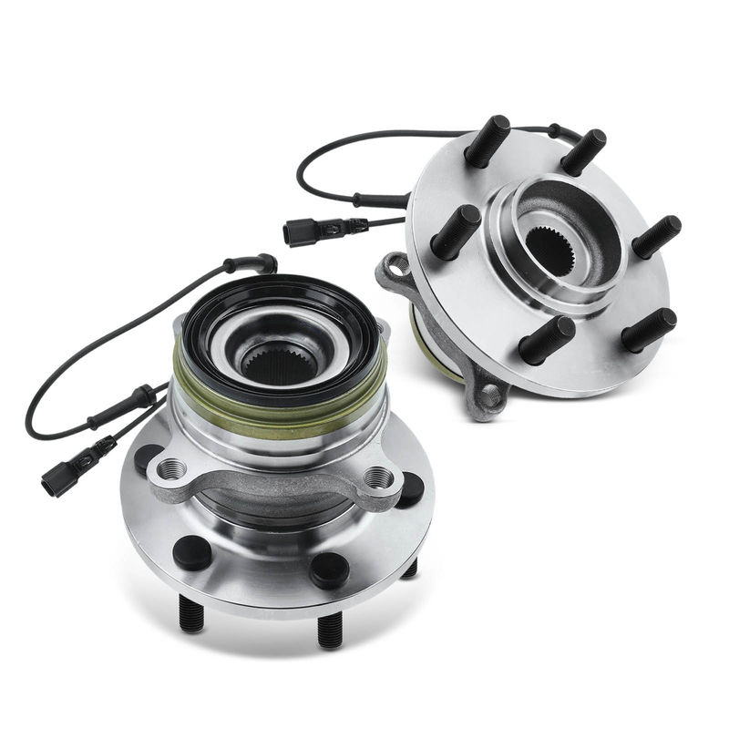 2x Front Wheel Bearing & Hub Assembly with ABS Sensor for Nissan Titan XD 2016-2019 4WD