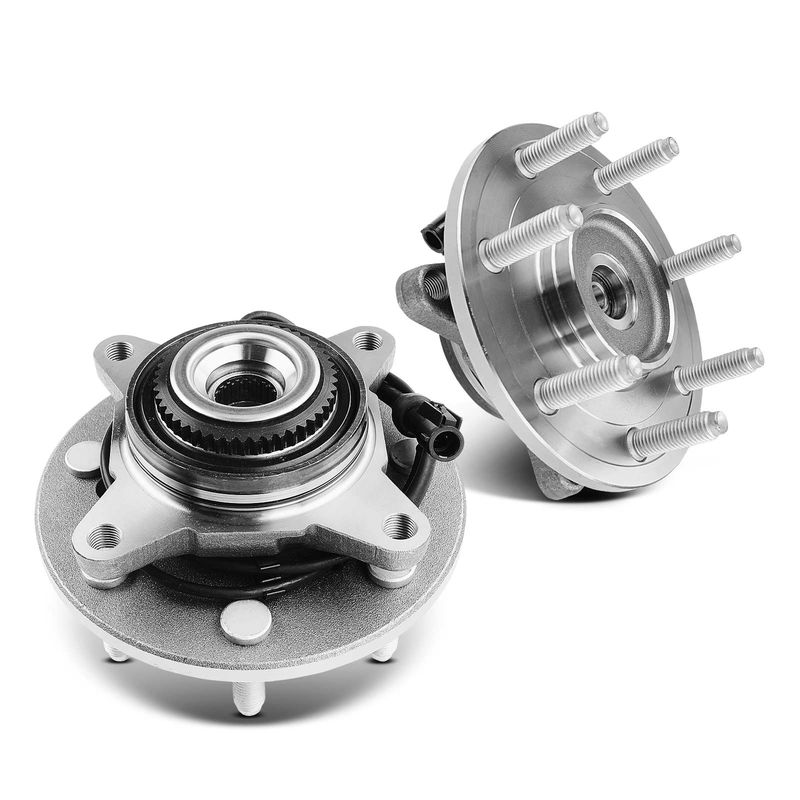 2x Front Wheel Bearing & Hub Assembly with ABS Sensor for Ford F-150 04-05 4.2L 4.6L 5.4L