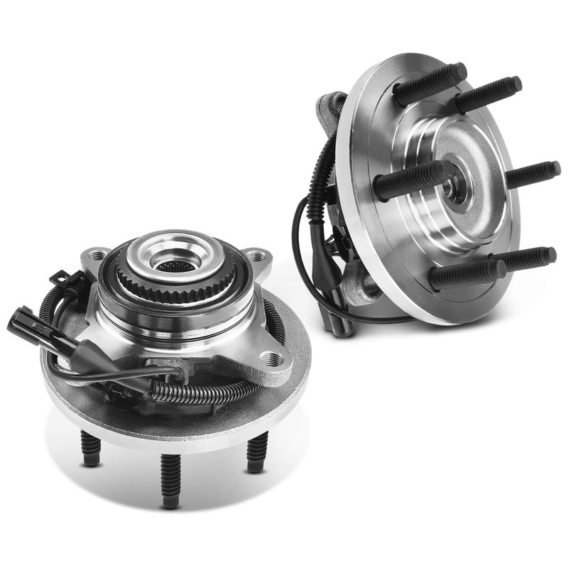 2x Front Wheel Bearing & Hub Assembly with ABS Sensor for Ford F-150 2010 5.4L 6.2L