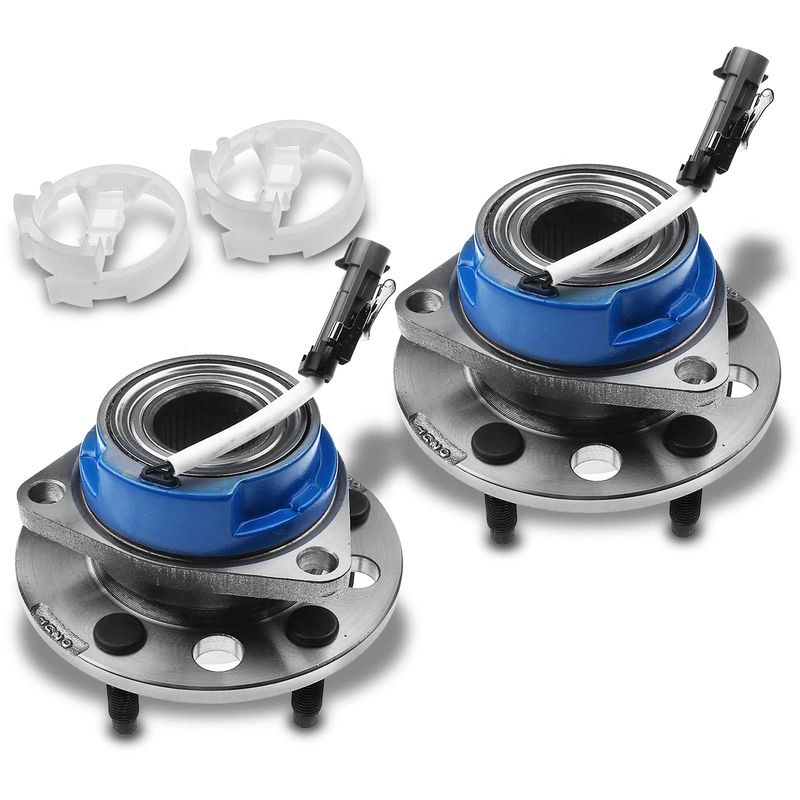 2x Front Wheel Bearing & Hub Assembly with ABS Sensor for Buick Century Chevy Pontiac