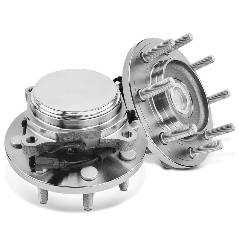 2x Front Wheel Bearing & Hub Assembly with ABS Sensor for Ram 2500 2012-2013 3500 RWD