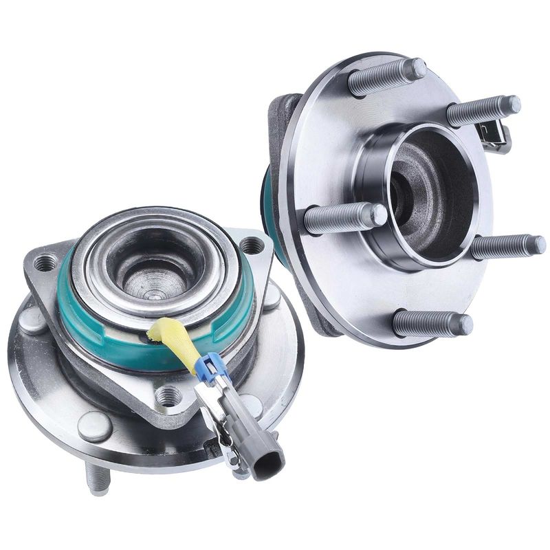 2x Front Wheel Bearing & Hub Assembly with ABS Sensor for Chevy Corvette 09-13 Cadillac XLR