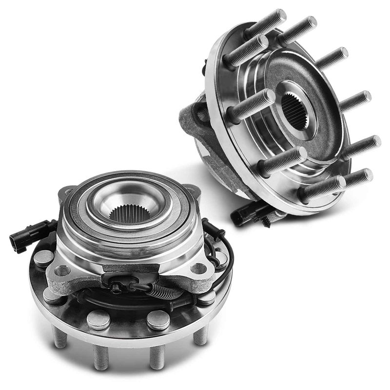 2x Front Wheel Bearing & Hub Assembly with ABS Sensor for Dodge Ram 4500 Ram 5500 Ram