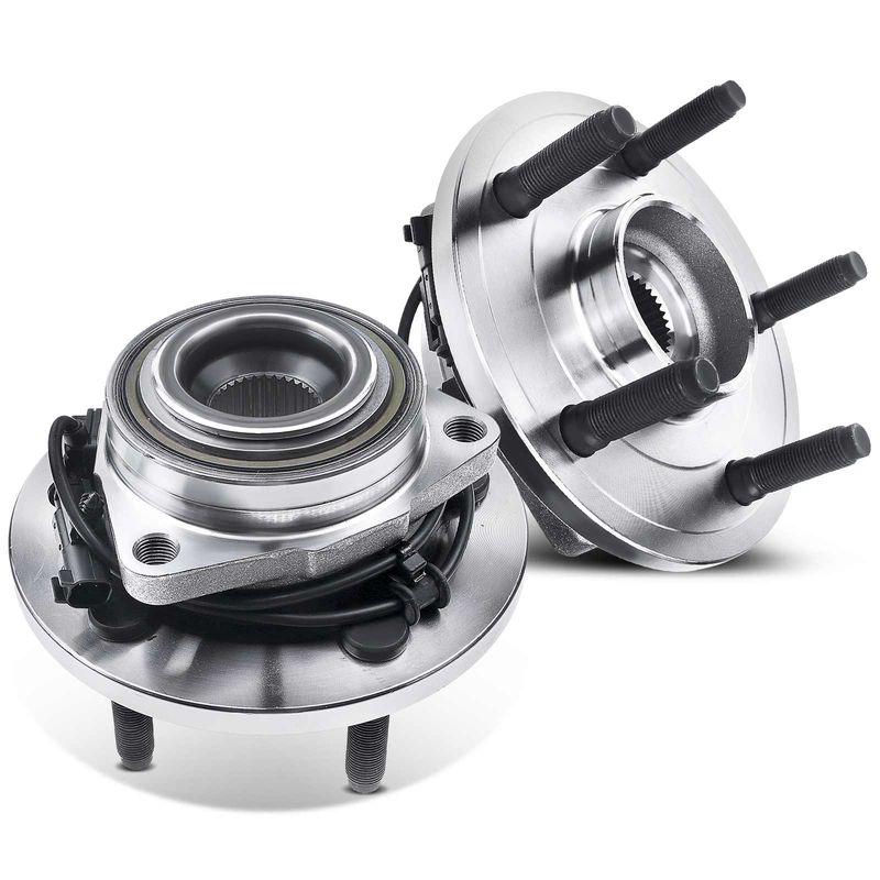 2x Front Wheel Bearing & Hub Assembly with ABS Sensor for Chrysle Aspen 07-09 Dodge Durango