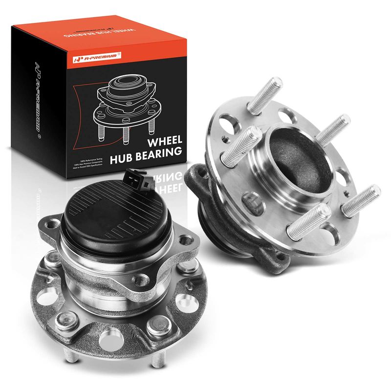 2x Rear Wheel Bearing & Hub Assembly with ABS Sensor for Hyundai Sonata 2015-2019 Kia