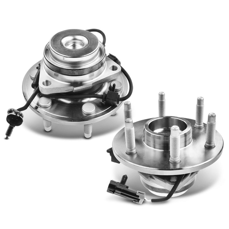 2x Front Wheel Hub Bearing with ABS Sensor for Chevy Astro GMC Safari 03-05 RWD