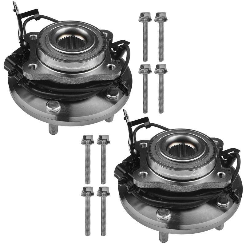 2x Rear Wheel Bearing & Hub Assembly with ABS Sensor for Dodge Journey L4 2.4L