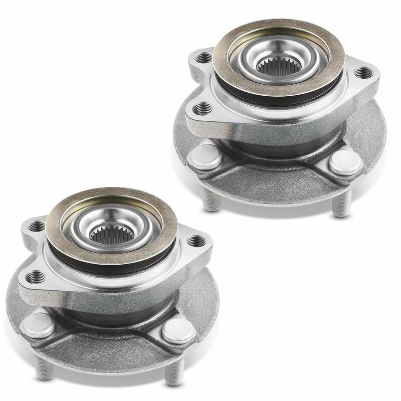 2x Front Wheel Bearing & Hub Assembly with ABS Sensor for Nissan Versa 2007-2012