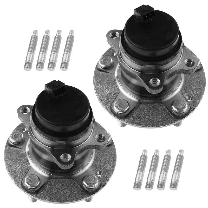 2x Rear Wheel Bearing & Hub Assembly with ABS Sensor for Kia Forte Koup Forte5 2010-2013