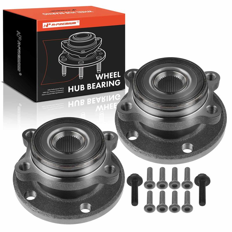 2x Front or Rear Wheel Hub Bearing Assembly for VW Golf Passat Jetta 2005-2019