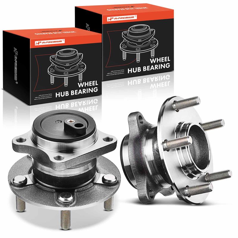2x Rear Wheel Bearing & Hub Assembly with ABS Sensor for Mazda 6 2009-2013