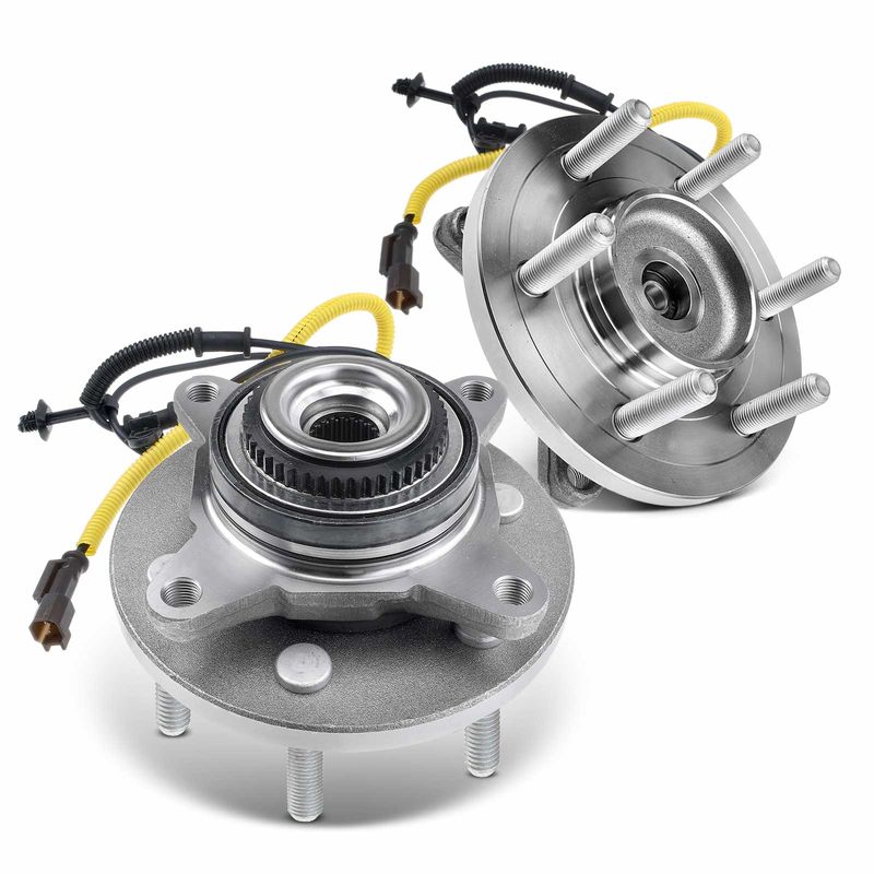 2x Front Wheel Bearing & Hub Assembly with ABS Sensor for Ford Expedition 18-20 4WD