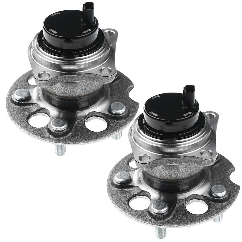 2x Rear Wheel Bearing & Hub Assembly with ABS Sensor for Toyota RAV4 1996-2005 FWD