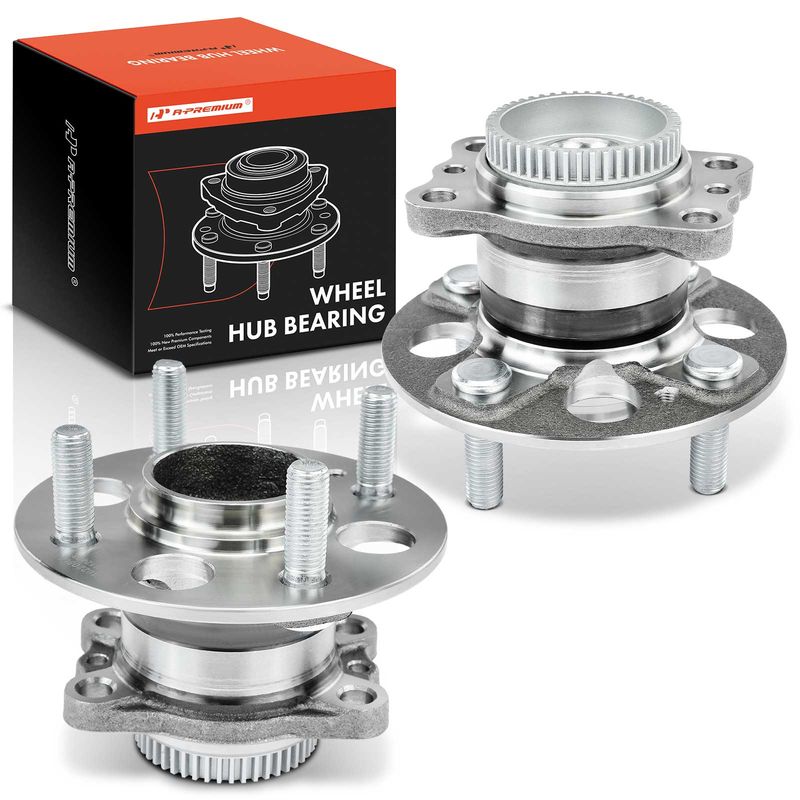 2x Rear Wheel Bearing & Hub Assembly for Hyundai Accent Kia Rio 2012-2017 1.6L