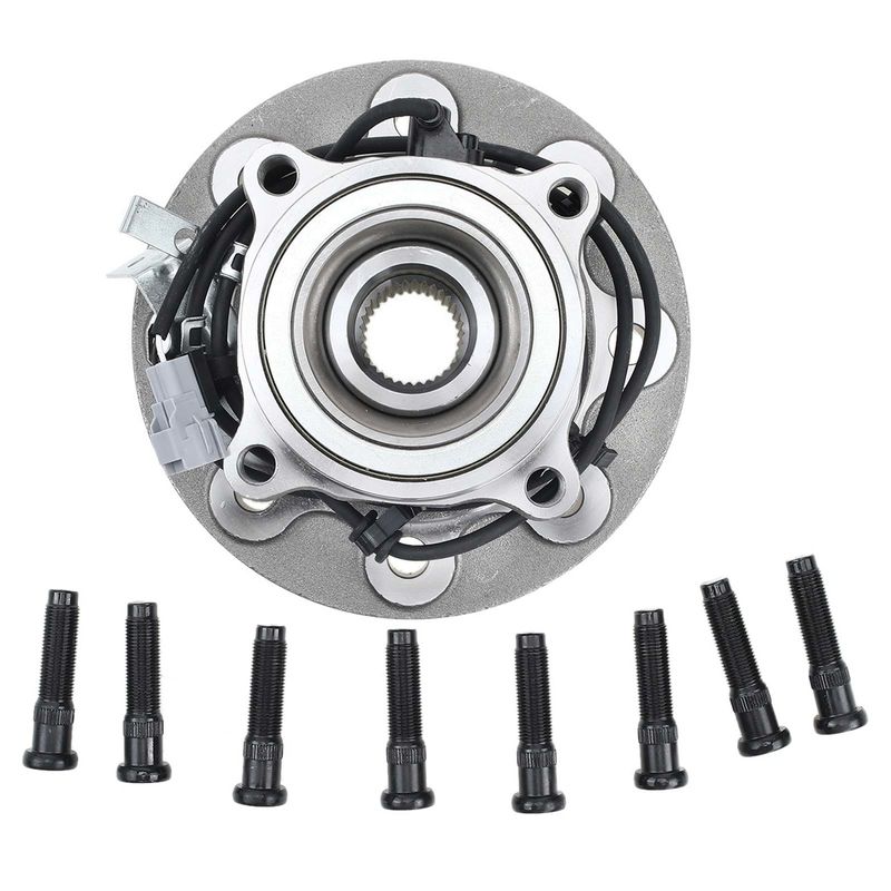 2x Front Wheel Bearing & Hub Assembly with ABS Sensor for Dodge Ram 2500 1998-1999 4WD