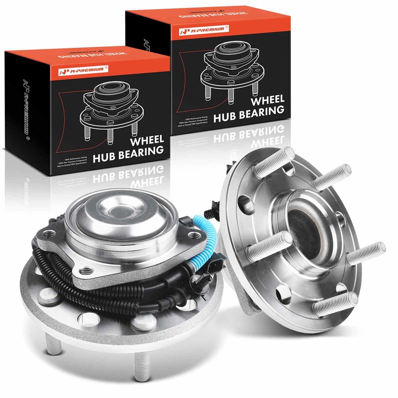 2x Rear Wheel Bearing & Hub Assembly with ABS Sensor for Chrysler Pacifica 2017-2019