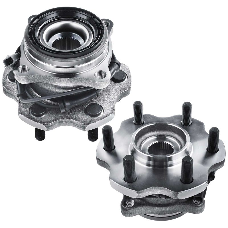 2x Rear Wheel Bearing & Hub Assembly with ABS Sensor for Infiniti QX56 Nissan Armada 17-20