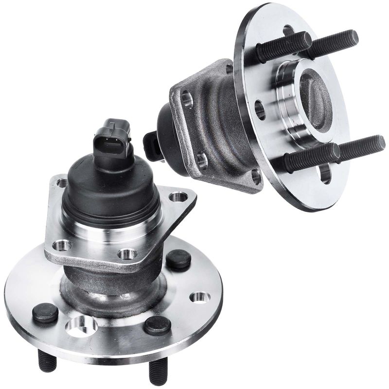2x Rear Wheel Bearing & Hub Assembly with ABS Sensor for Saturn SC SL 1991-2002 SW Series