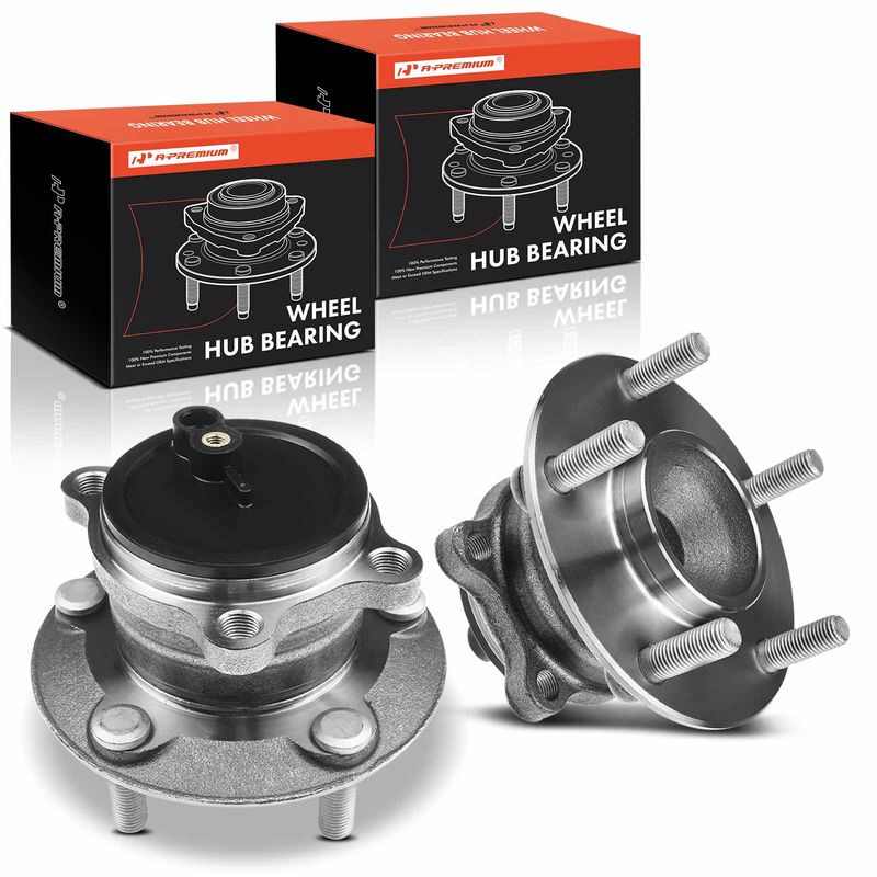 2x Rear Wheel Bearing & Hub Assembly with ABS Sensor for Mazda 6 2014-2018 CX-5 2013-202