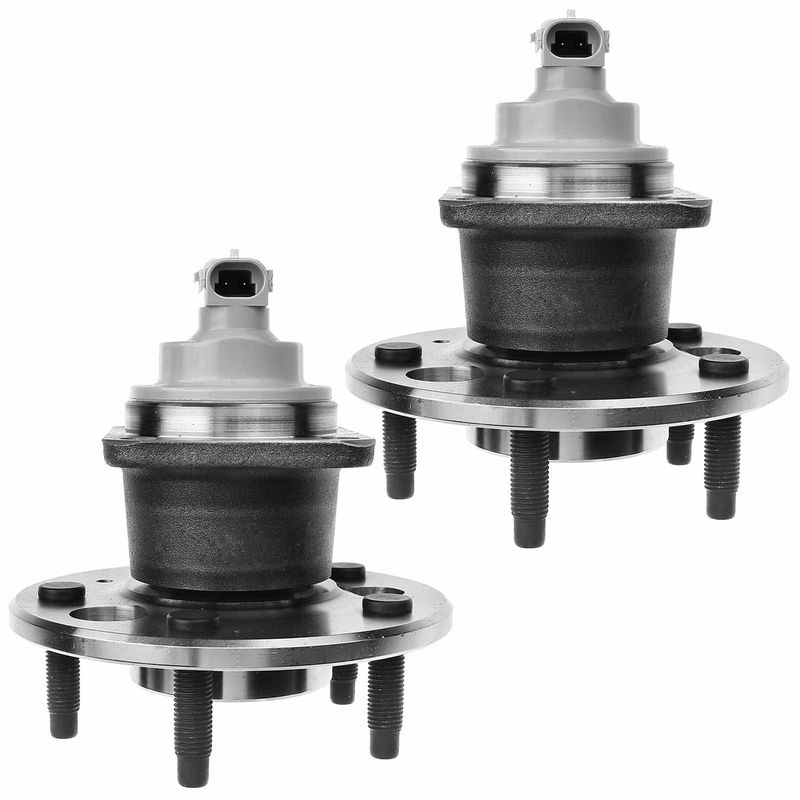 2x Rear Wheel Bearing & Hub Assembly with ABS Sensor for Buick Century Chevrolet Lumina
