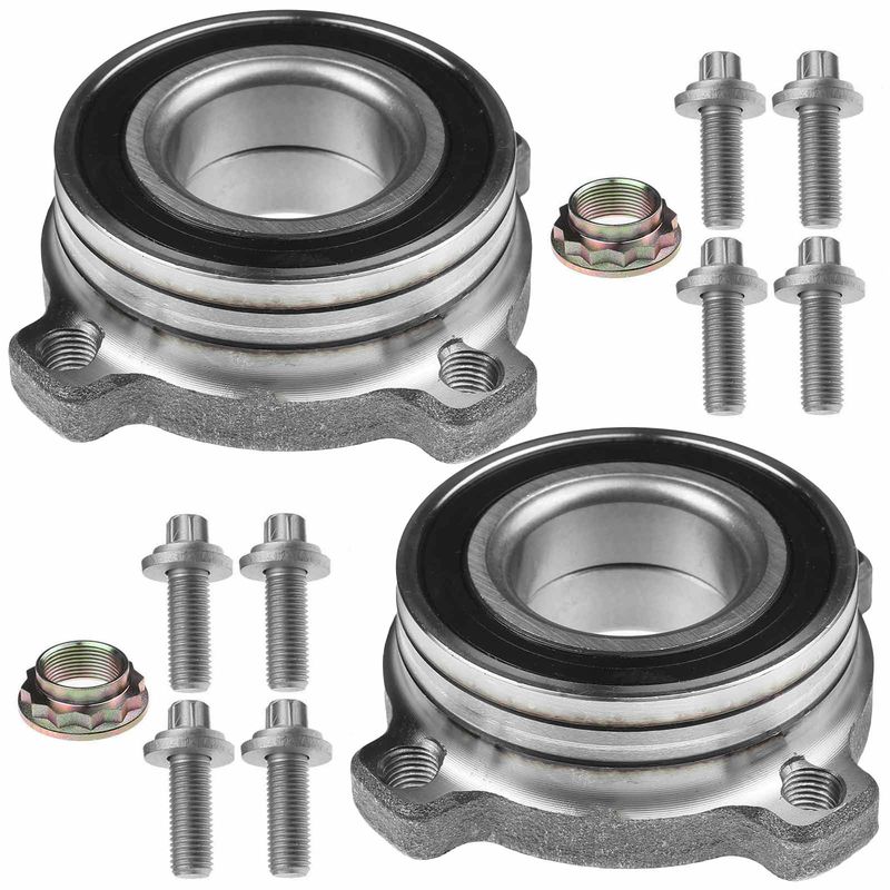 2x Rear Wheel Bearing & Hub Assembly for BMW 530xi 645Ci 650i 745i 745Li X5
