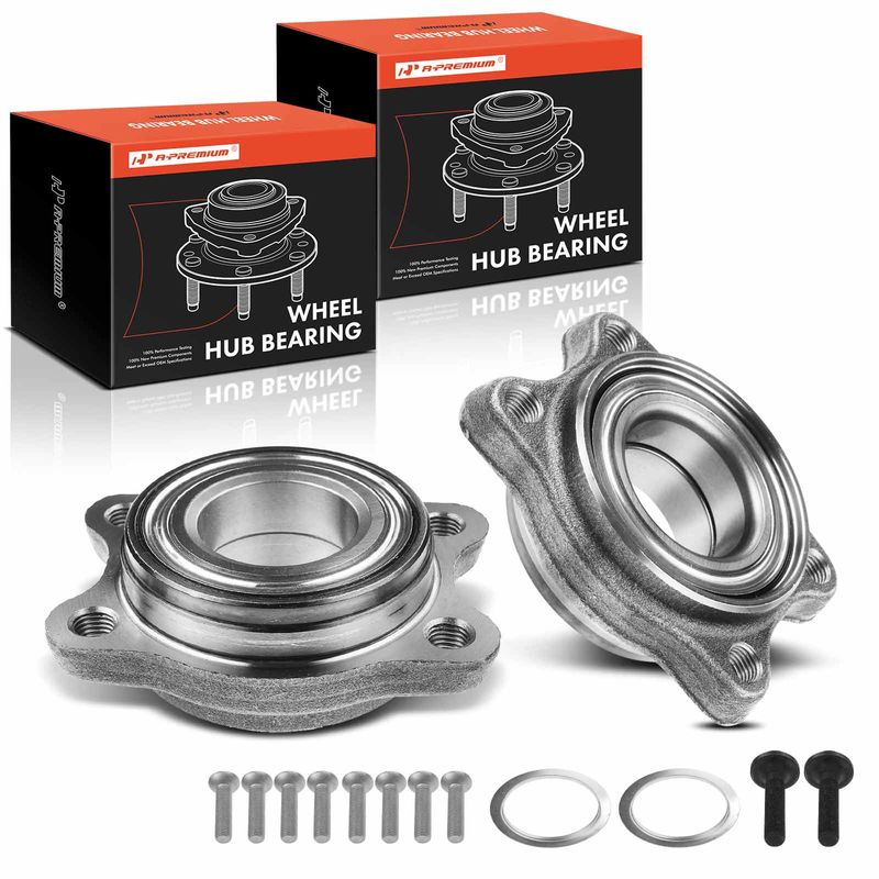 2x Front or Rear Wheel Bearing & Hub Assembly for Audi A4 2002-2008 A6 A8 S4 S6 S8