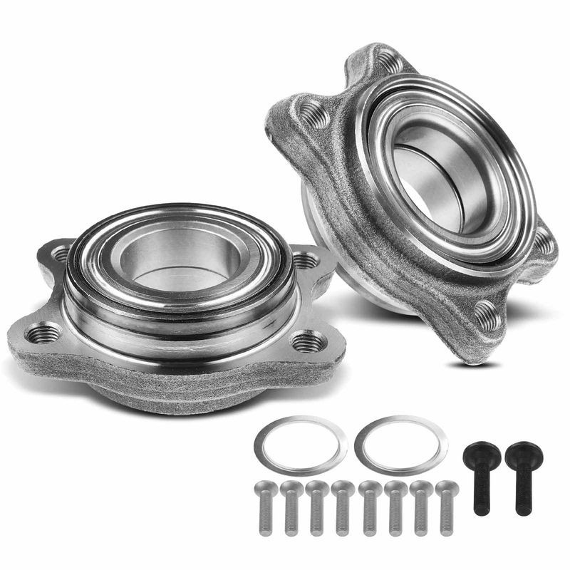 2x Front or Rear Wheel Bearing & Hub Assembly for Audi A4 2002-2008 A6 A8 S4 S6 S8