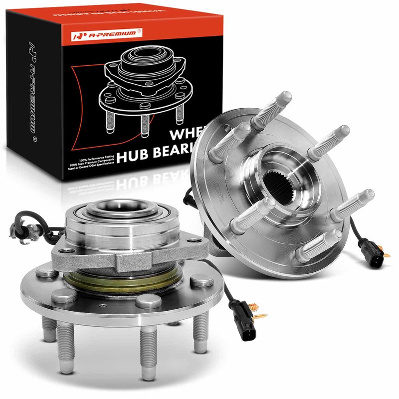 2x Wheel Bearing & Hub Assembly with ABS Sensor for Chevy Silverado 1500
