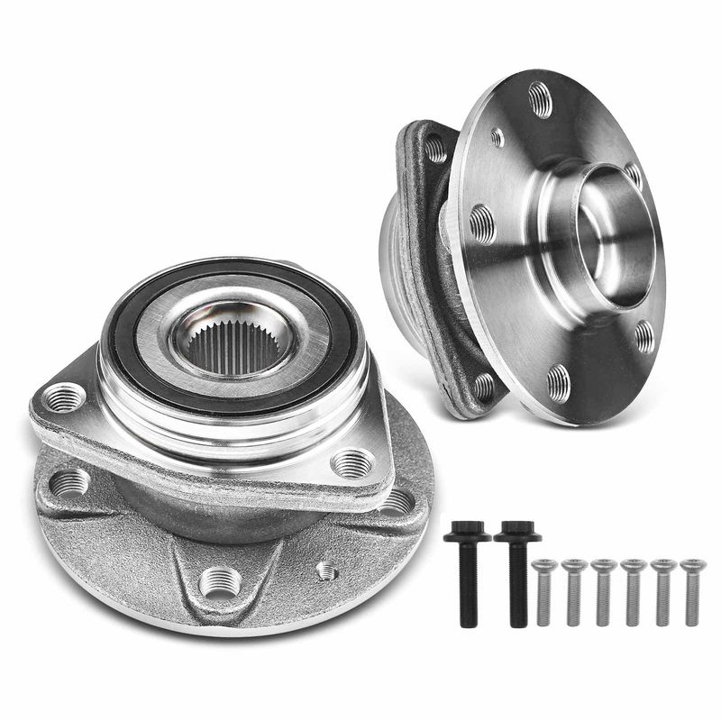 2x Front or Rear Wheel Bearing & Hub Assembly for Audi A3 Q3 S3 VW Jetta Golf GTI