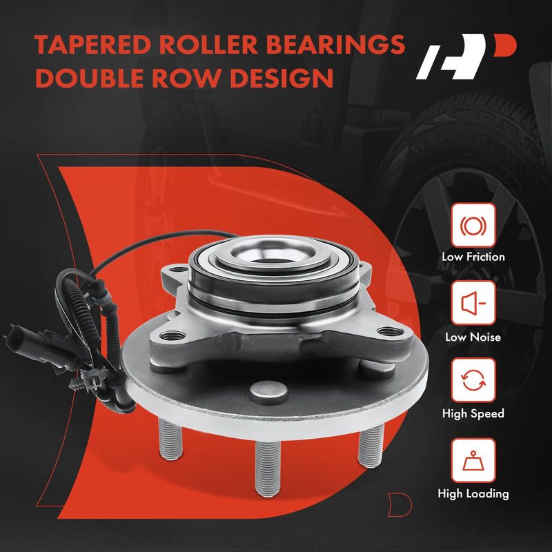 2x Front Wheel Hub Bearing with ABS Sensor for Ford Expedition Lincoln Navigator